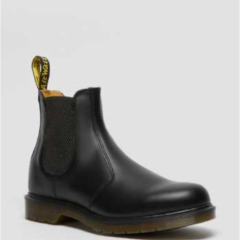 Dr. Martens Black Leather Chelsea Boots “Flora”